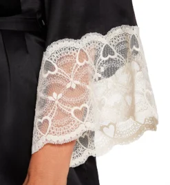 Flora Nikrooz Kit Matte Charmeuse Wrap Robe With Lace T90482 -Freya Fashion Shop flora nikrooz flor01 t90482 cs2