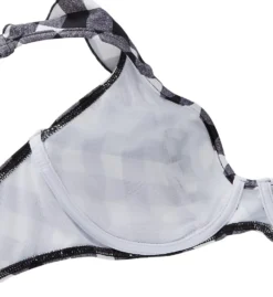 Freya Totally Check Underwire Plunge Ruffle Swim Top AS2923 -Freya Fashion Shop freya fre001 as2923 cs4