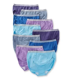 Fruit Of The Loom Cotton Heather Hi-Cut Panty - 10 Pack 10DHICH -Freya Fashion Shop fruit of the loom fotl01 10dhich cs2