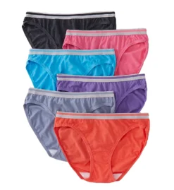 Fruit Of The Loom Heather Bikini Panties - 6 Pack 6DBIKH1 -Freya Fashion Shop fruit of the loom fotl01 6dbikh1 cs2