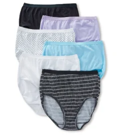 Fruit Of The Loom Cotton Brief Panty Assorted - 6 Pack 6DBRIA1 -Freya Fashion Shop fruit of the loom fotl01 6dbria1 cs2