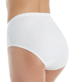 Fruit Of The Loom Cotton Brief Panty White - 6 Pack 6DBRIW1 -Freya Fashion Shop fruit of the loom fotl01 6dbriw1 bs