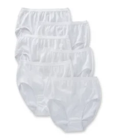 Fruit Of The Loom Cotton Brief Panty White - 6 Pack 6DBRIW1 -Freya Fashion Shop fruit of the loom fotl01 6dbriw1 cs2