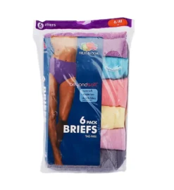 Fruit Of The Loom Beyond Soft Brief Panties - 6 Pack 6DBSBR2 -Freya Fashion Shop fruit of the loom fotl01 6dbsbr2 cs1