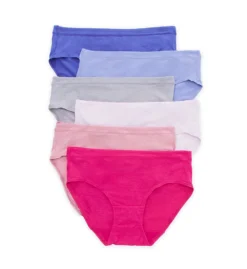 Fruit Of The Loom Beyond Soft Assorted Hipster Panty - 6 Pack 6DBSMH1 -Freya Fashion Shop fruit of the loom fotl01 6dbsmh1 cs2