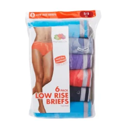 Fruit Of The Loom Heather Low Rise Brief Panties - 6 Pack 6DLRBH1 -Freya Fashion Shop fruit of the loom fotl01 6dlrbh1 cs1