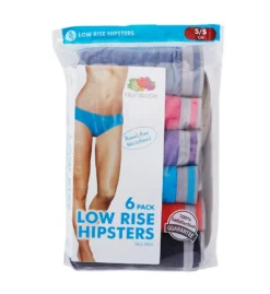 Fruit Of The Loom Heather Low Rise Hipster Panties - 6 Pack 6DLRHH1 -Freya Fashion Shop fruit of the loom fotl01 6dlrhh1 cs1