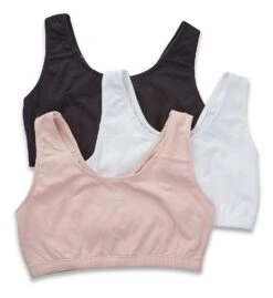 Fruit Of The Loom Tank Style Sports Bra - 3 Pack 9012 -Freya Fashion Shop fruit of the loom fotl01 9012 cs2