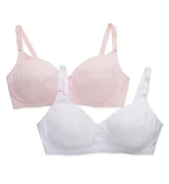 Fruit Of The Loom Fiber Fill Wirefree Bra - 2 Pack 96248A -Freya Fashion Shop fruit of the loom fotl01 96248a cs2