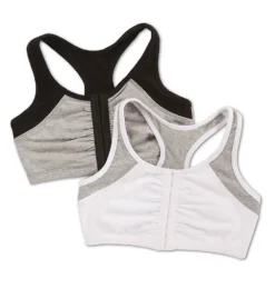 Fruit Of The Loom Moisture Control Racerback Sports Bra - 2 Pack FT390 -Freya Fashion Shop fruit of the loom fotl01 ft390 cs1