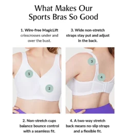 Glamorise The Ultimate Full Figure Soft Cup Sports Bra 1006 -Freya Fashion Shop glamorise glam01 1006 cs2