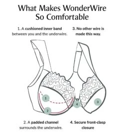 Glamorise Wonderwire Front Closure T-Back Bra 1246 -Freya Fashion Shop glamorise glam01 1246 cs3