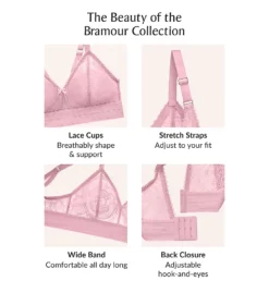 Glamorise Bramour Gramercy Luxe Lace Bralette 7012 -Freya Fashion Shop glamorise glam01 7012 cs1
