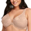 Glamorise Wonderwire Stretch Lace Front Closure Bra 9245