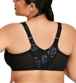 Glamorise Front Close Lace Wonderwire Bra 9246 -Freya Fashion Shop glamorise glam01 9246 bs