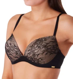 Gossard Glossies Lace Padded Plunge Bra 13008