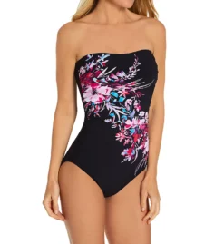 Gottex Cherry Blossom Bandeau One Piece Swimsuit CB070