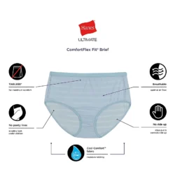 Hanes Ultimate ComfortFlex Fit Brief Panty - 4 Pack 40CFF4 -Freya Fashion Shop hanes hane01 40cff4 cs6