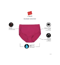 Hanes Cotton Brief Panty - 6 Pack 40H6CC -Freya Fashion Shop hanes hane01 40h6cc cs2