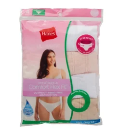 Hanes Ultimate ComfortFlex Fit Bikini Panty - 4 Pack 42CFF4 -Freya Fashion Shop hanes hane01 42cff4 cs1