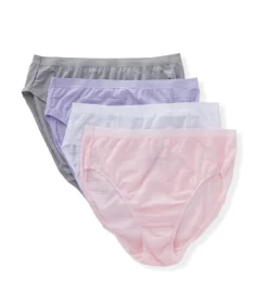 Hanes Ultimate ComfortFlex Fit Hi-Cut Panty - 4 Pack 43CFF4 -Freya Fashion Shop hanes hane01 43cff4 cs2