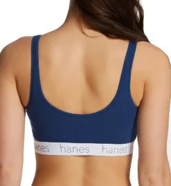 Hanes Scoop Stretch Cotton Blend Bralette - 2 Pack DHO102 -Freya Fashion Shop hanes hane01 dho102 bs