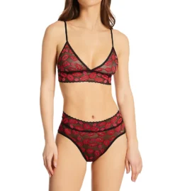 Hanky Panky Pattern Adjustable Stretch Lace Bralette 113PTN -Freya Fashion Shop hanky panky hnk001 113ptn cs1