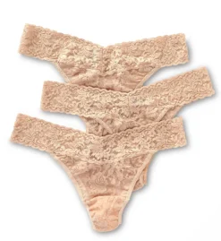Hanky Panky Signature Lace Original Rise Thongs - 3 Pack 48113PK -Freya Fashion Shop hanky panky hnk001 48113pk cs2