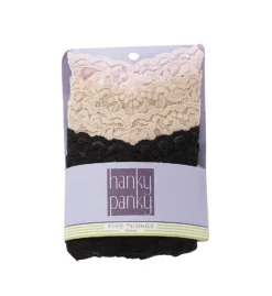 Hanky Panky Original Rise Signature Lace Thongs - 5 Pack 4811FP -Freya Fashion Shop hanky panky hnk001 4811fp cs1