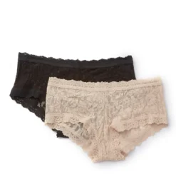 Hanky Panky Signature Lace Boyshort Panties - 2 Pack 4812PK -Freya Fashion Shop hanky panky hnk001 4812pk cs2