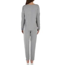 Hanro Natural Elegance Long Sleeve Pajamas 76390 -Freya Fashion Shop hanro han001 76390 bs
