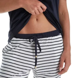 Hanro Laura Short Sleeve Long Pajama Set 77145 -Freya Fashion Shop hanro han001 77145 cs2