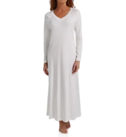Hanro Pure Essence Long Sleeve Long Gown 77947 -Freya Fashion Shop hanro han001 77947 fs