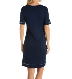 Hanro Natural Comfort Short Sleeve Gown 77963 -Freya Fashion Shop hanro han001 77963 bs