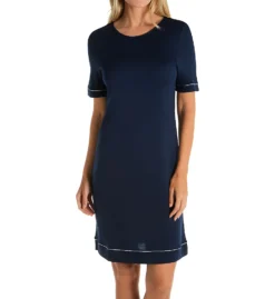 Hanro Natural Comfort Short Sleeve Gown 77963 -Freya Fashion Shop hanro han001 77963 fs