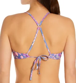 Hot Water Flower Power Mid Neck Halter Bikini Swim Top 24FP2060 -Freya Fashion Shop hot water hw01 24fp2060 bs