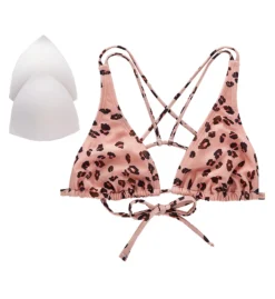 Hot Water Wild Cat Tall Triangle Bikini Swim Top 24WC4160 -Freya Fashion Shop hot water hw01 24wc4160 cs3
