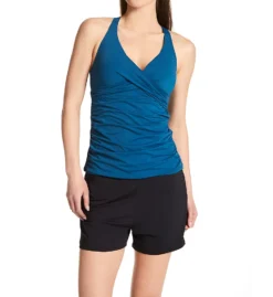 Jantzen Solids Wrap X Back Tankini Swim Top 21008T -Freya Fashion Shop jantzen jtz01 21008t cs2