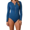 Jantzen Sporty Solids Zip Long Sleeve One Piece Swimsuit 21225M -Freya Fashion Shop jantzen jtz01 21225m gs
