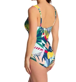Jantzen Tropical Utopia Surplice Mio One Piece Swimsuit 23025M -Freya Fashion Shop jantzen jtz01 23025m bs