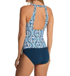 Jantzen Sunset Ceramic Grace High Neck H-back One Piece 23067M -Freya Fashion Shop jantzen jtz01 23067m bs