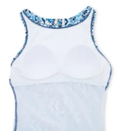 Jantzen Sunset Ceramic Grace High Neck H-back One Piece 23067M -Freya Fashion Shop jantzen jtz01 23067m cs6