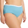 Just My Size Plus Size Ribbed Cotton Brief Panty - 6 Pack 1610RH -Freya Fashion Shop just my size just01 1610rh gs