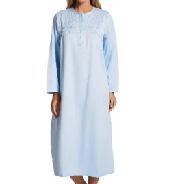 KayAnna Embroidered Brushed Back Satin Gown B11377