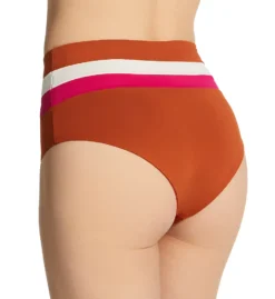 L Space Striped Portia High Waist Swim Bottom CBPSC18 -Freya Fashion Shop l space lspc01 cbpsc18 bs