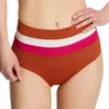L Space Striped Portia High Waist Swim Bottom CBPSC18 -Freya Fashion Shop l space lspc01 cbpsc18 gs