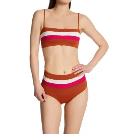 L Space Striped Rebel Bikini Swim Top CBRLT18 -Freya Fashion Shop l space lspc01 cbrlt18 cs1