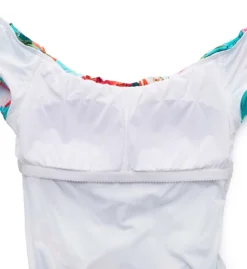 La Blanca Tropicalia Off Shoulder Mio One Piece Swimsuit LB1BM11 -Freya Fashion Shop la blanca labl01 lb1bm11 cs6