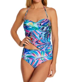 La Blanca Palm Opulence Twist Bandini Swim Top LB1JJ85 -Freya Fashion Shop la blanca labl01 lb1jj85 cs1