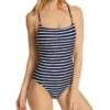 La Blanca Capri Stripe X Back Mio One Piece Swimsuit LB1VB24 -Freya Fashion Shop la blanca labl01 lb1vb24 gs